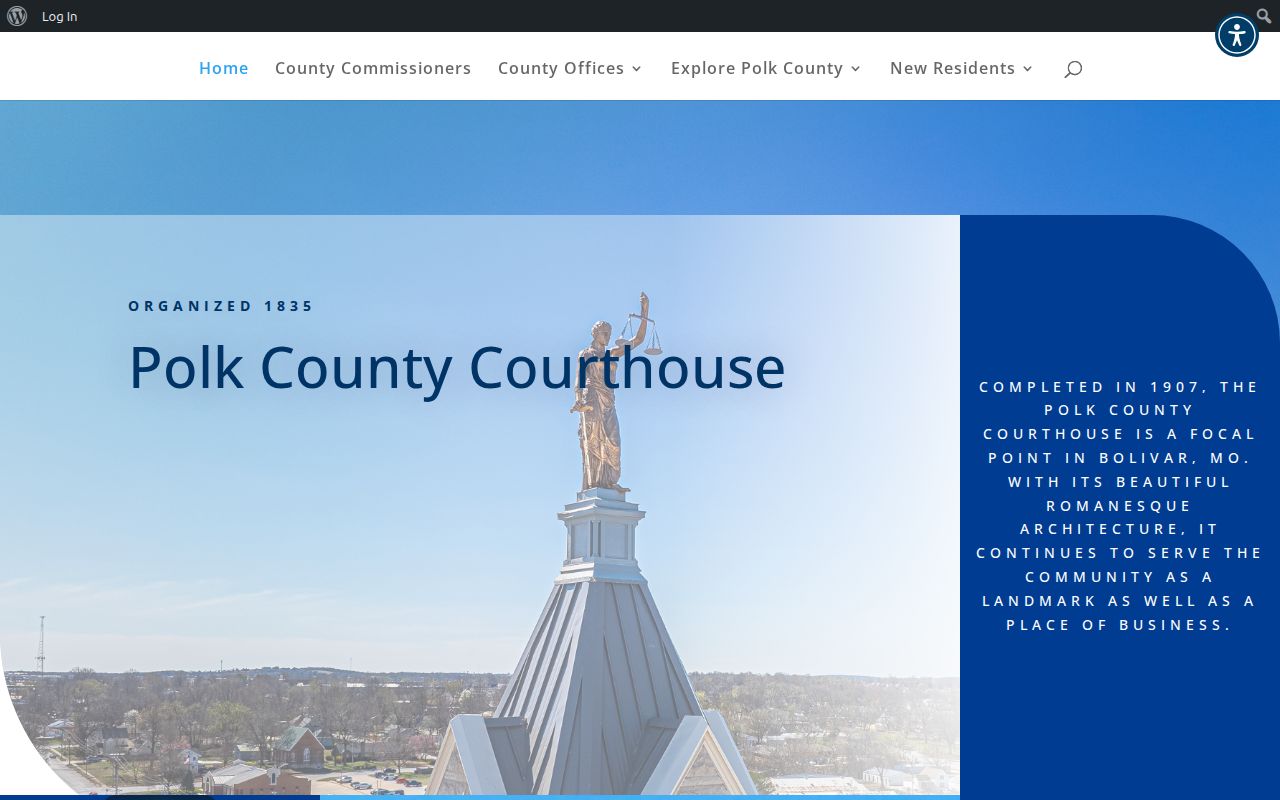 Polk County criminal court records at the county courthouse