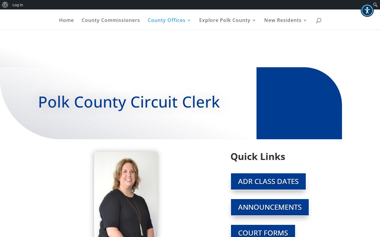 Polk County criminal court case access through the Circuit Clerk